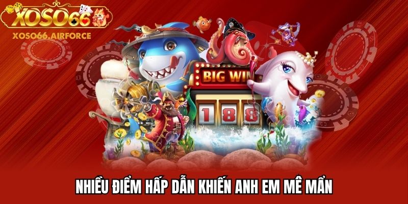 Nhiều điểm hấp dẫn khiến anh em mê mẩn